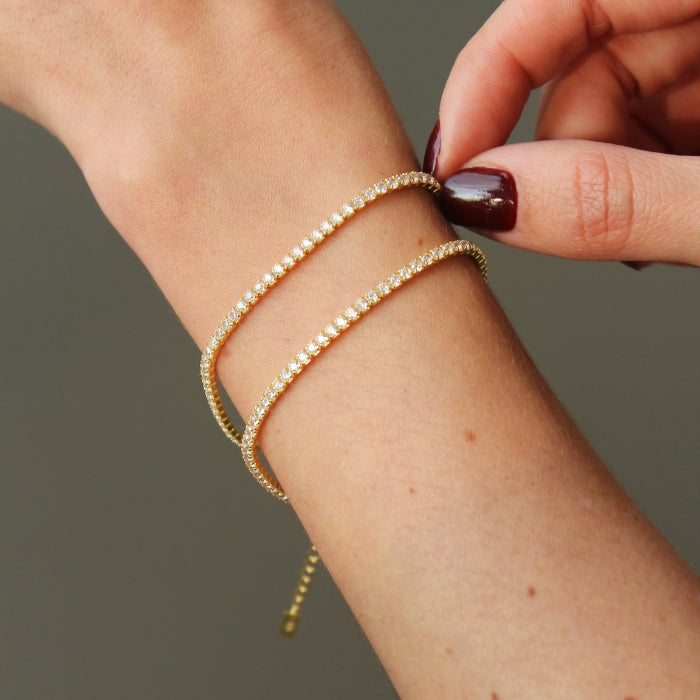 Mini Tennis Clásica Gold | Alta Joyería