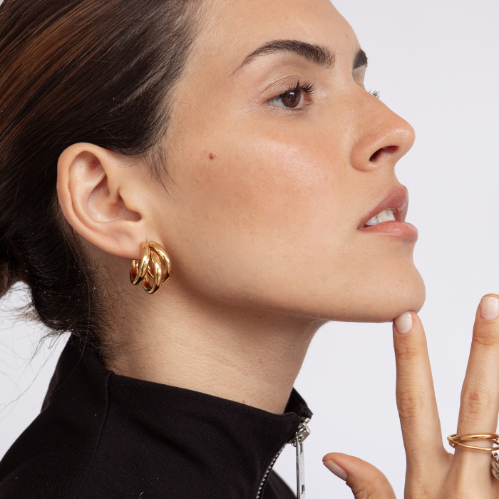 Zarcillos C Hoops Gold