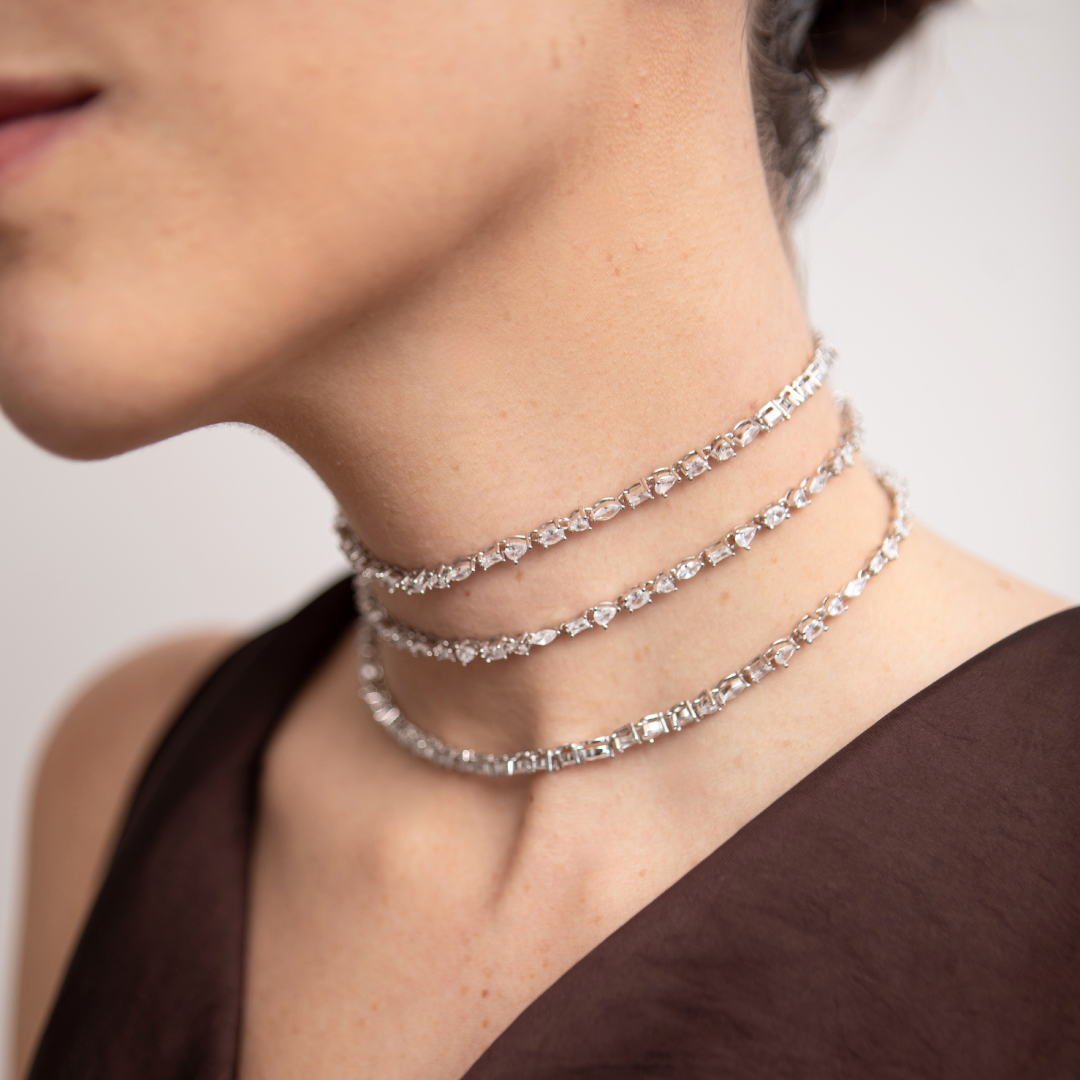 Collar Tennis Choker | Alta Joyería