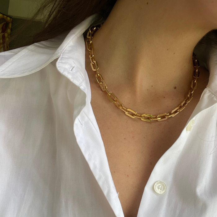 Collar Eslabones Gold