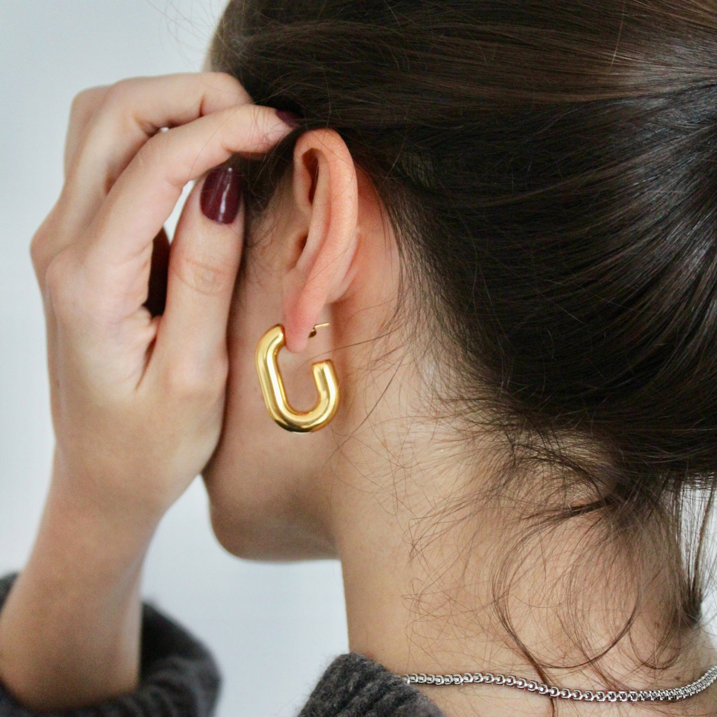 Argolla Half Paper Clip Gold