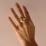 Anillo Dos Puntos Gold