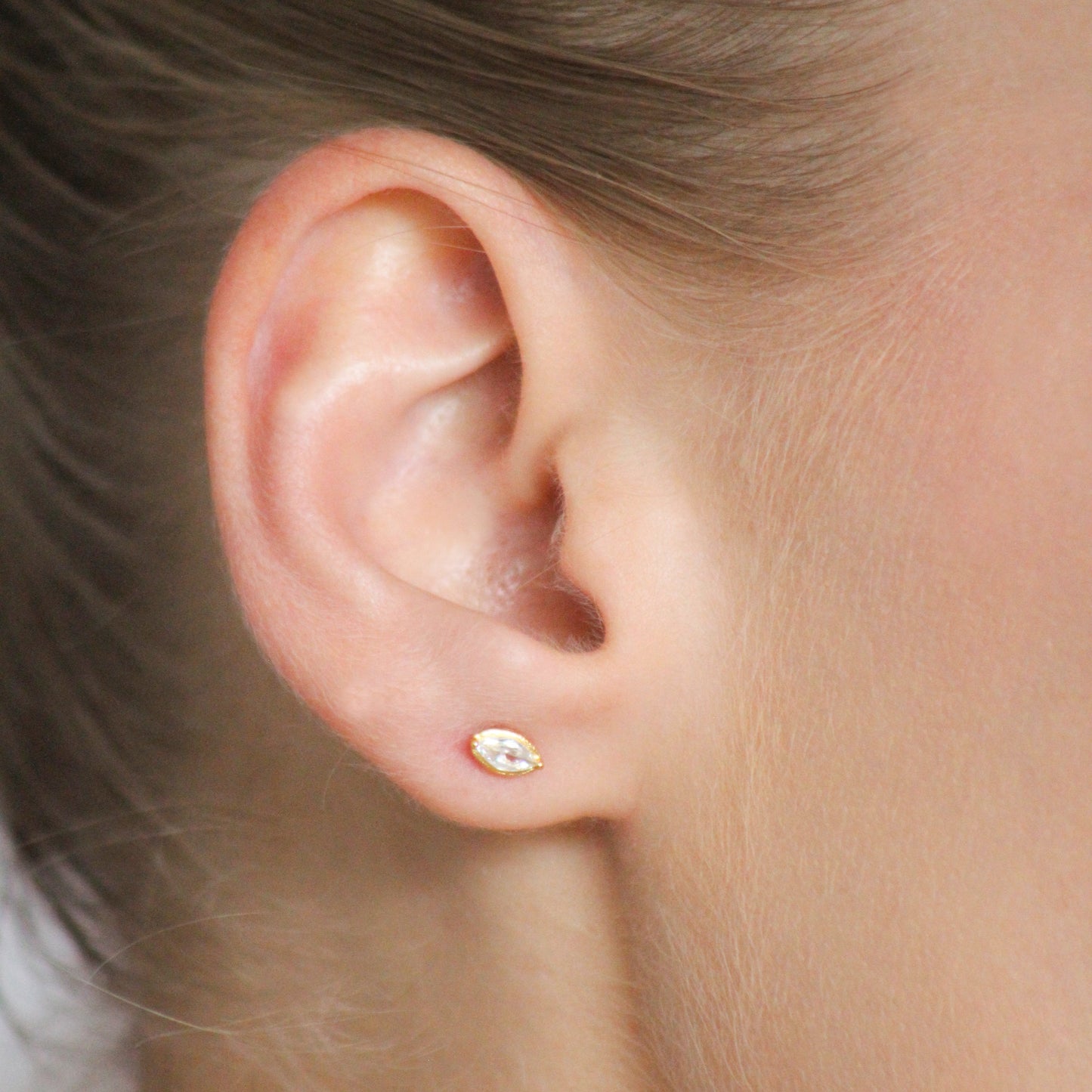 Studs Marquise Gold | Alta Joyería
