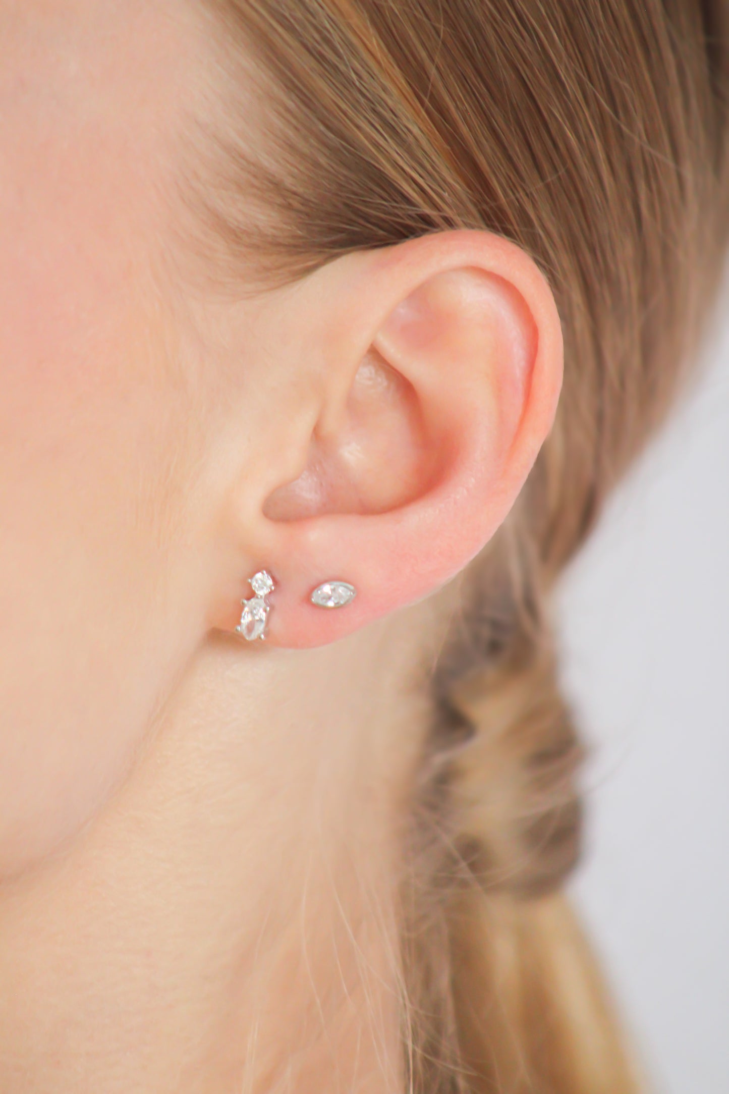 Studs Marquise Silver | Alta Joyería