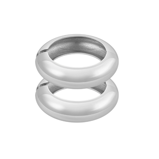 Set 2 Brazaletes Extra Silver