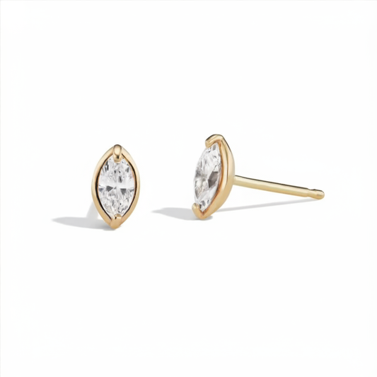 Studs Marquise Gold | Alta Joyería
