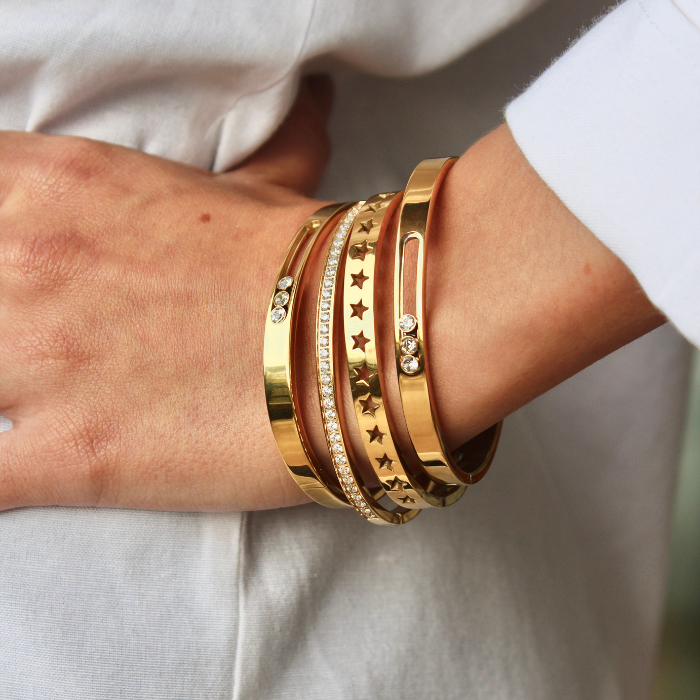 Set Dorado 4 Pulseras