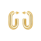 Argolla Half Paper Clip Gold