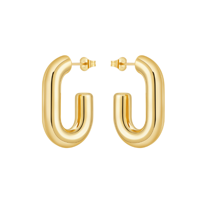 Argolla Half Paper Clip Gold