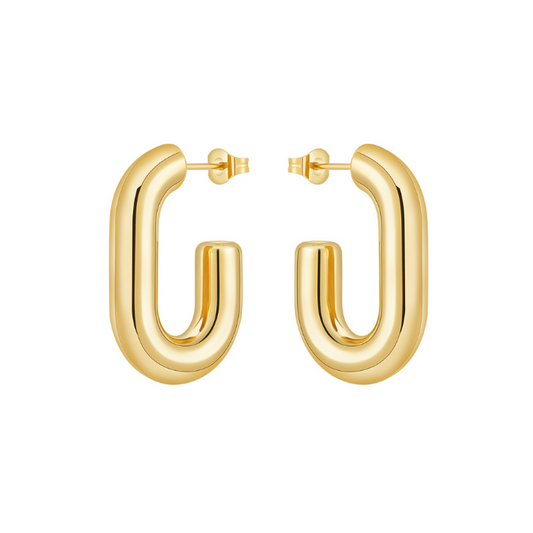 Argolla Half Paper Clip Gold