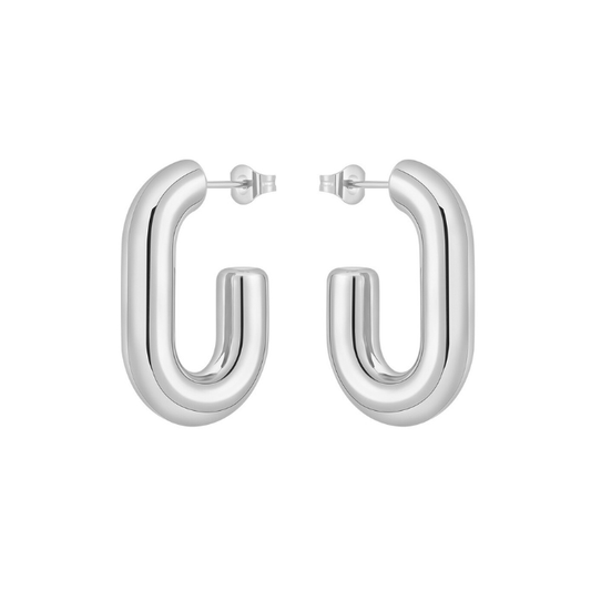 Argolla Half Paper Clip Silver